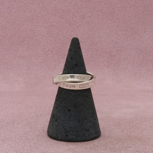 Tiffany & Co. Jewelry - tiffany & co sterling silver 1837 collection narrow rolling band ring size 4.5